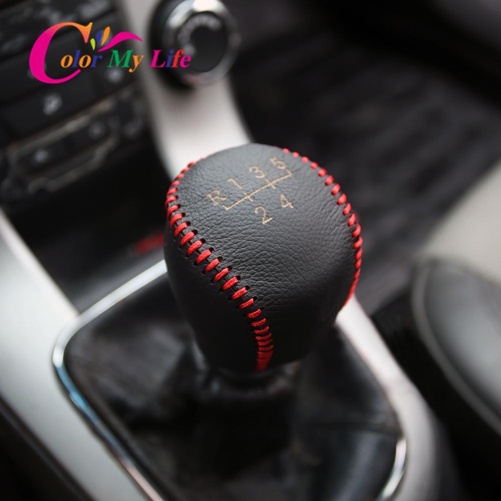 Leather Gear Head Shift Knob Protection Cover Case for Chevrolet Chevy Cruze 2009 - 2015 AT MT
