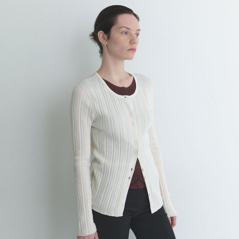 On On Layered Color Cardigan Nek6sd220