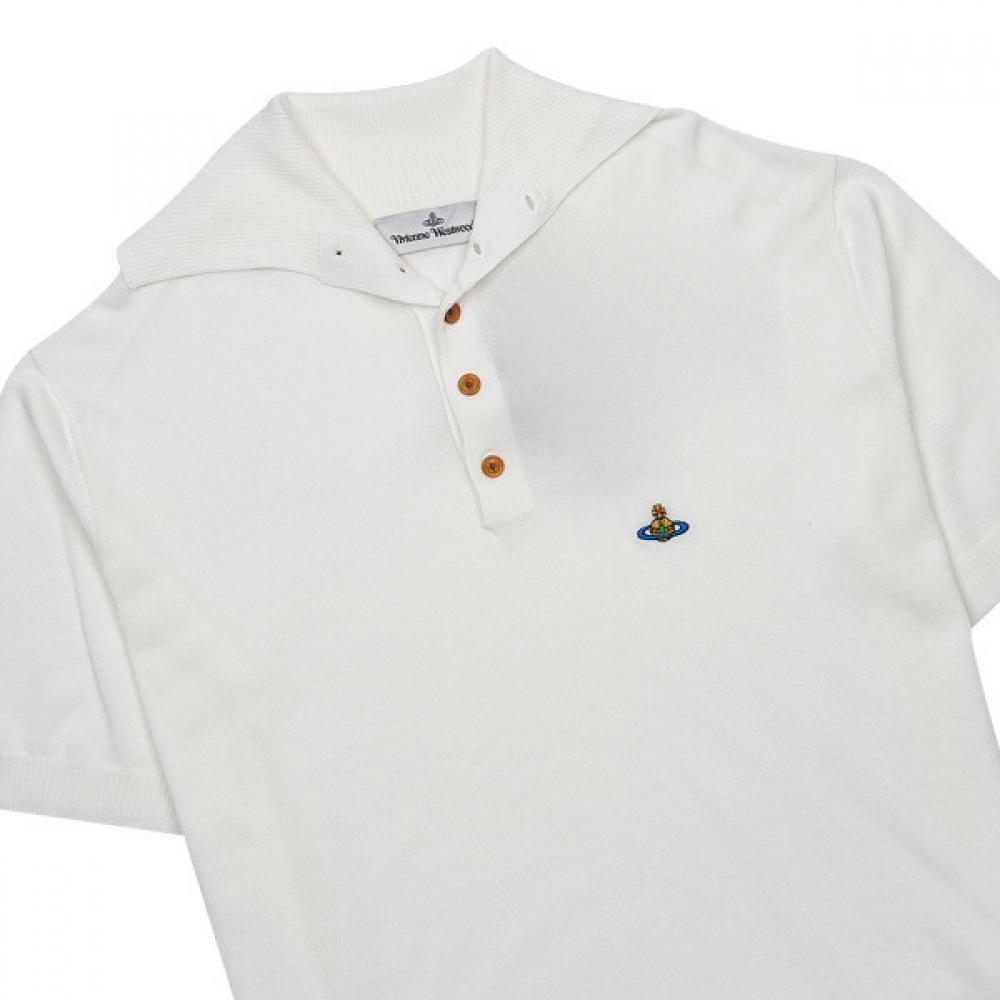Vivienne WeStwood Men S Orb Logo Short Sleeve Knit 2701001p Y003f A401