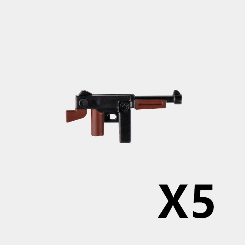 5/10 WW2 Soldier Weapons Building Block Two-color Printing Machine Rifle Submachine Sniper Guns Military Accessories Block Bricks C238