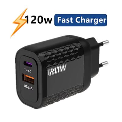 120W USB C Ladegerät GaN Schnellladegerät PD Quick Charge QC3.0 Wandadapter für iPhone 15 Xiaomi POCO Samsung Huawei Oneplus