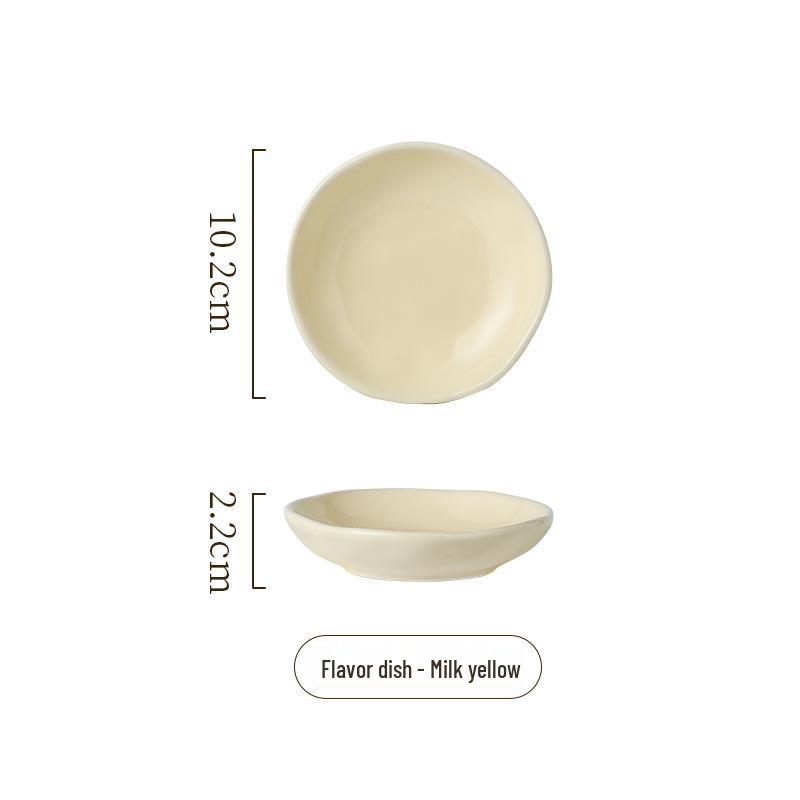 4-Inch Ceramic Appetizer and Dipping Dish – Hand-Pinched Texture, Macaron Color