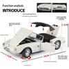 1/24 BMW 507 Legierungsauto-Modell Simulation Sound und Licht Metall-Druckgusskarosserie Sammlerstücke Kinderspielzeug Geschenke Feiertagsdekorationen