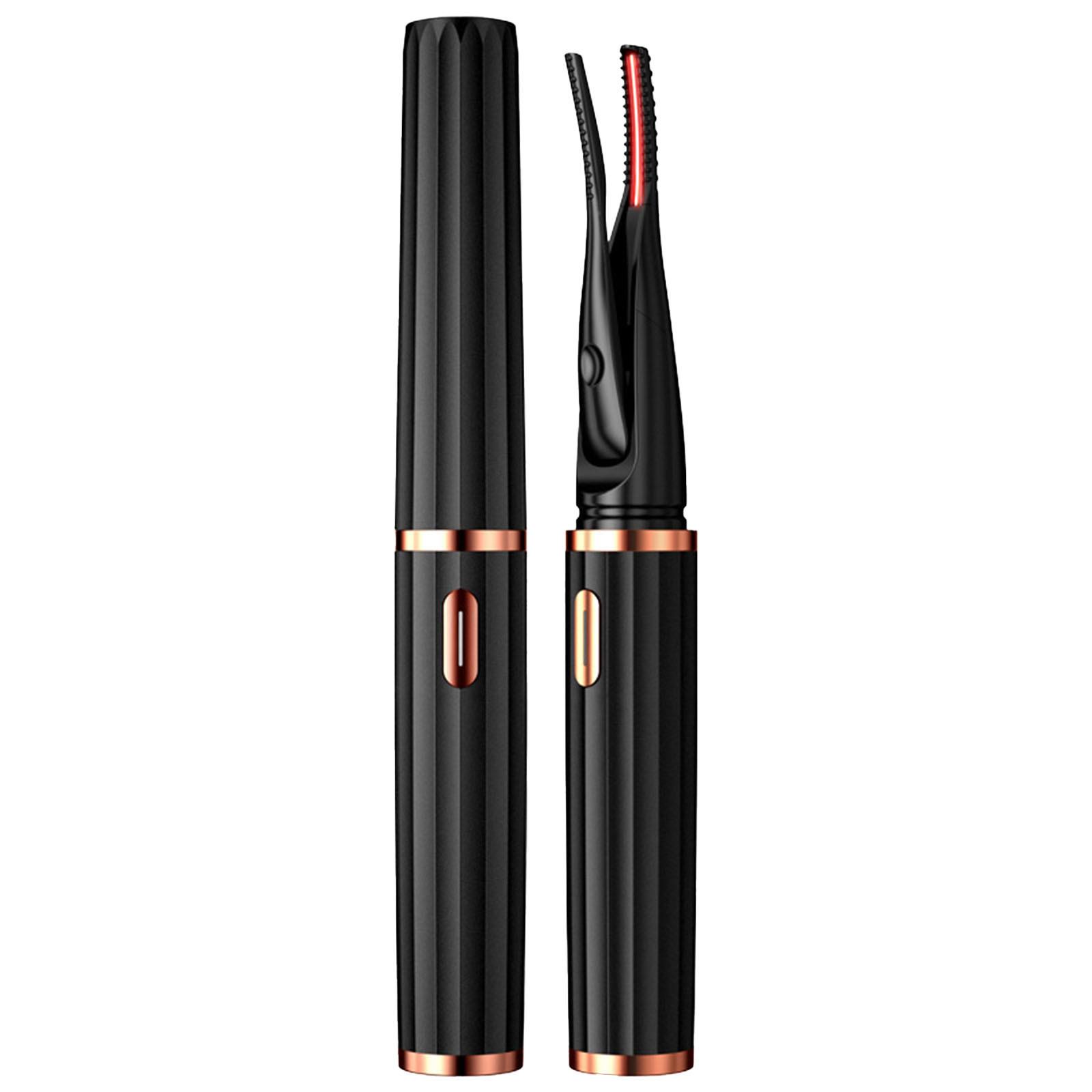 

Щипцы для завивки ресниц с подогревом, 3 режима нагрева, электрические щипцы для завивки ресниц с расческой, срок службы 24 часа для инструментов для макияжа, перезаряжаемый через USB One Size чёрный