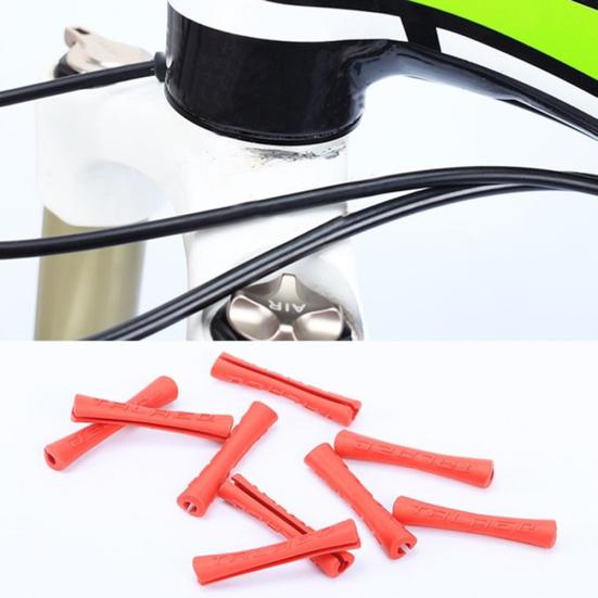 4Pcs Mountain Bike Bicycle Shift Brake Rubber Cable Protector Line Pipe Sleeve