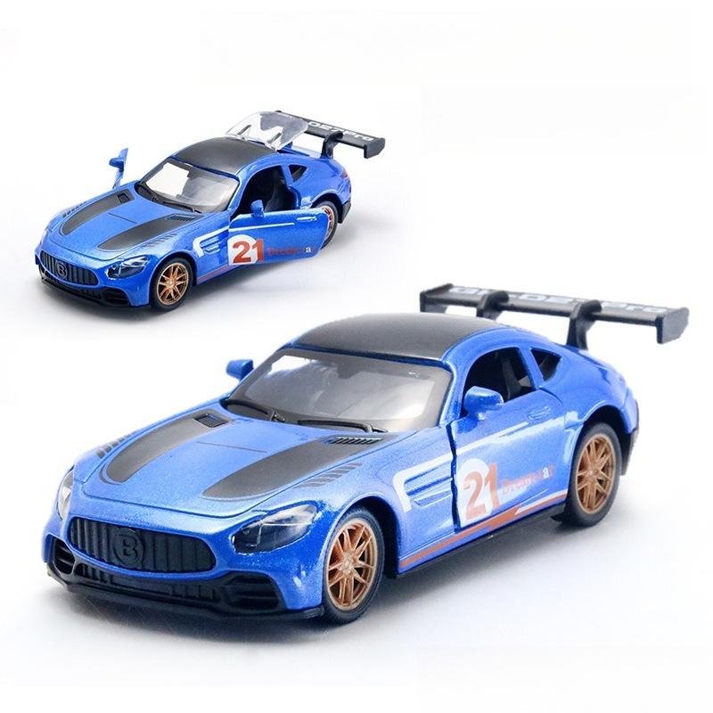AAZN1 [Bag] 1:36 Simulation Car Model Alloy Children's Pull-back Car Toy Boy Ornament Gift Wholesale