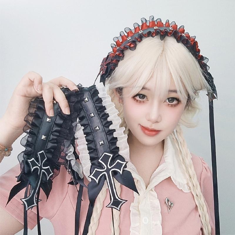 Bows Hairbands Adorkable Photo Props Halloween Anime Headbands Party Headpiece Fun Headbands for Music Festivals