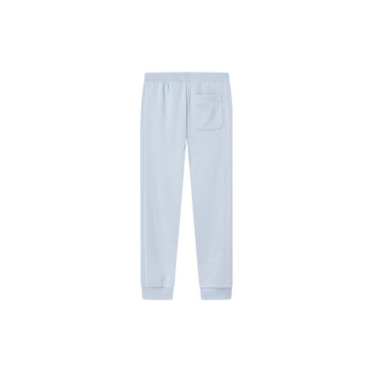 Fila Solid Color Logo Print Loose Fit Cuffed Casual Pants Women Bottoms Blue F11W240601F-LB