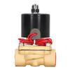 Solenoid Valve Brass Electric 2 Way 1 2in Normally Closed for Water Air Gas Fuel Oil AC220V