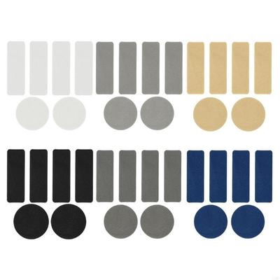 6 Stück Schuhreparaturflicken Klebend Sneaker Reparaturflicken Quadratisch Rund Schuhlochvermeidung Reparaturflicken Einfache Anwendung