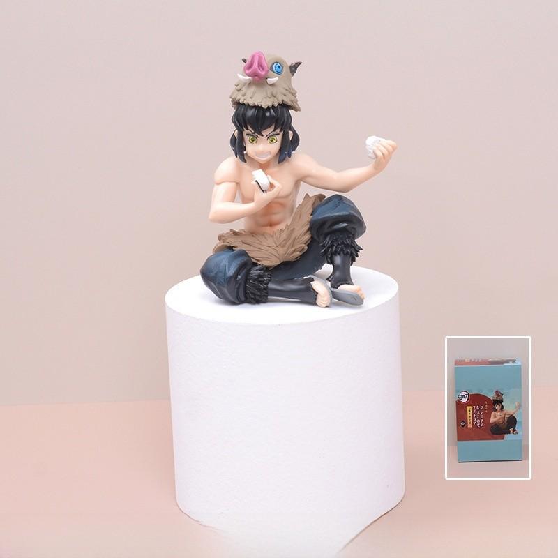Demon Slayer Kimetsu No Yaiba PVC Figuren Set Mit Sitzenden Posen Modellen Zum Sammeln Und Ausstellen
