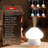 Battery-Operated Colorful Night Light & Mini Humidifier - Silicone Desktop Bedroom Mist Lamp