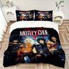 3pcs Motley Crue, Glam Metal Duvet Cover Set - Machine Washable, Includes 1 Duvet Cover and 2 Pillowcases, No Core Included, All-Season Home