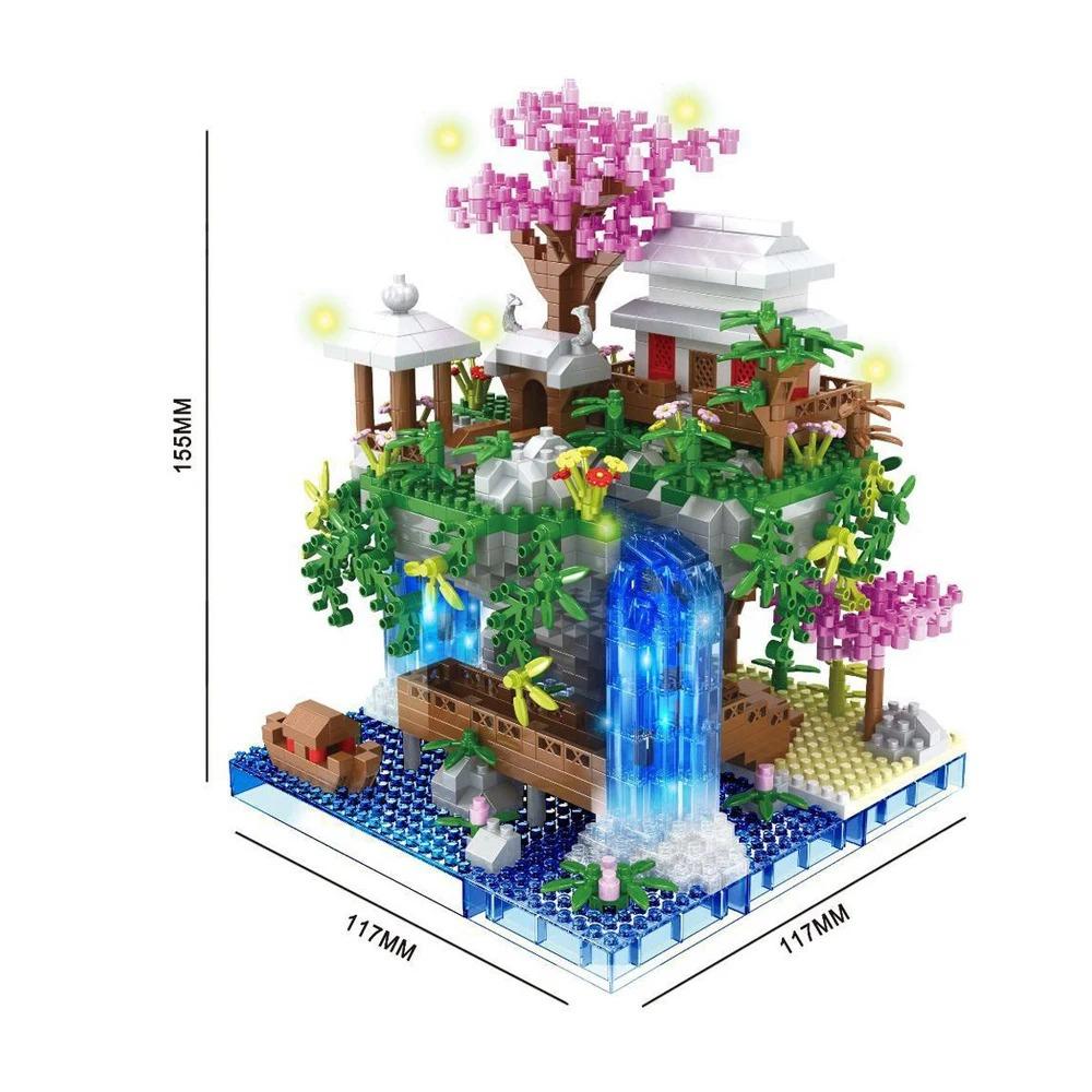 MOC World Famous Architecture Edifice Opera House Building Blocks Villa Savoye Bridge Tower Toy Children Birthday Christmas Gift