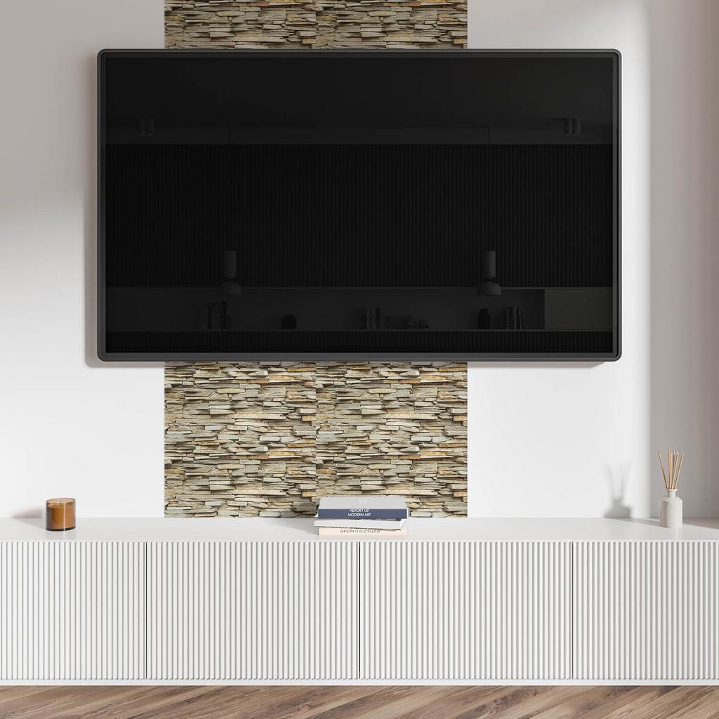 Paczka Kafelków Winylowych Ściennych Naturalny Kamienny Wzór 10X40X20 Cm