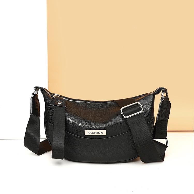2025 Autumn/Winter Women's Top Layer Cowhide Shoulder Crossbody Bag
