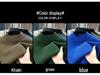 Men's Velvet Knit Sweater - Warm Half-High Collar, Thickened Base Layer