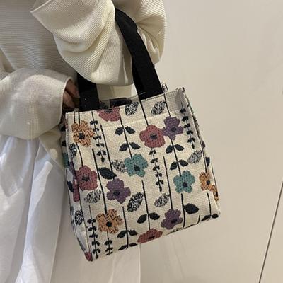 2025 New Large-capacity Handbag Women's Korean Cotton and Linen Fashion Tote Bag Work Canvas Bag