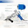 80W Electric Carpet Tufting Guns Hand Guns Carpet Weaving Flocking Machines Cut Pile Weaving Flocking Machines Loop Pile Cut Pile Rug AC 110V-240V