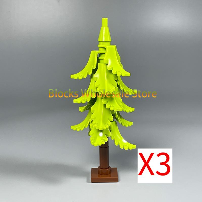 MOC Christmas Gift Present Assembly Toy Small Particle Building Block Set Christmas Tree Fir Tree Scene Desktop Ornament