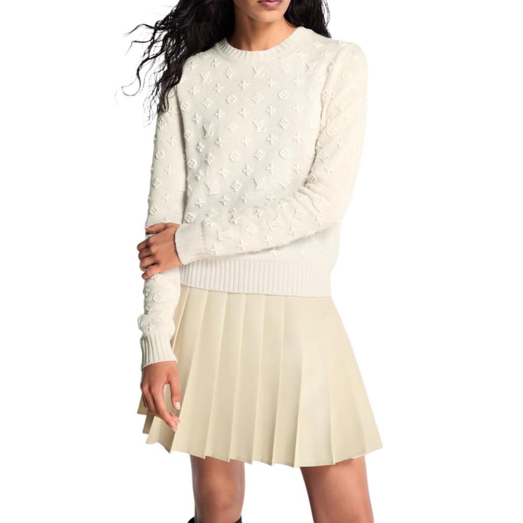 LOUIS VUITTON 3D Monogram Knit Pullover 1AHZ44