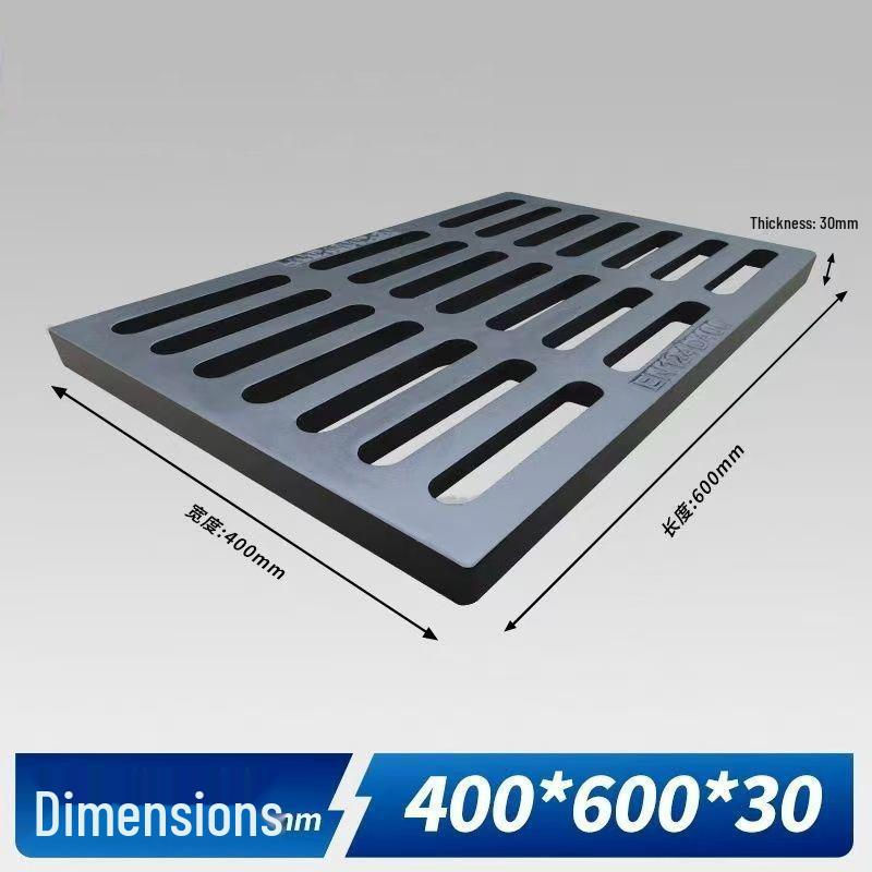 Cast Iron Manhole & Drainage Grate for Sewer/Rainwater Ditch or Courtyard.