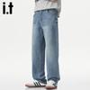 Izzue It Men's Retro Loose Straight Jeans