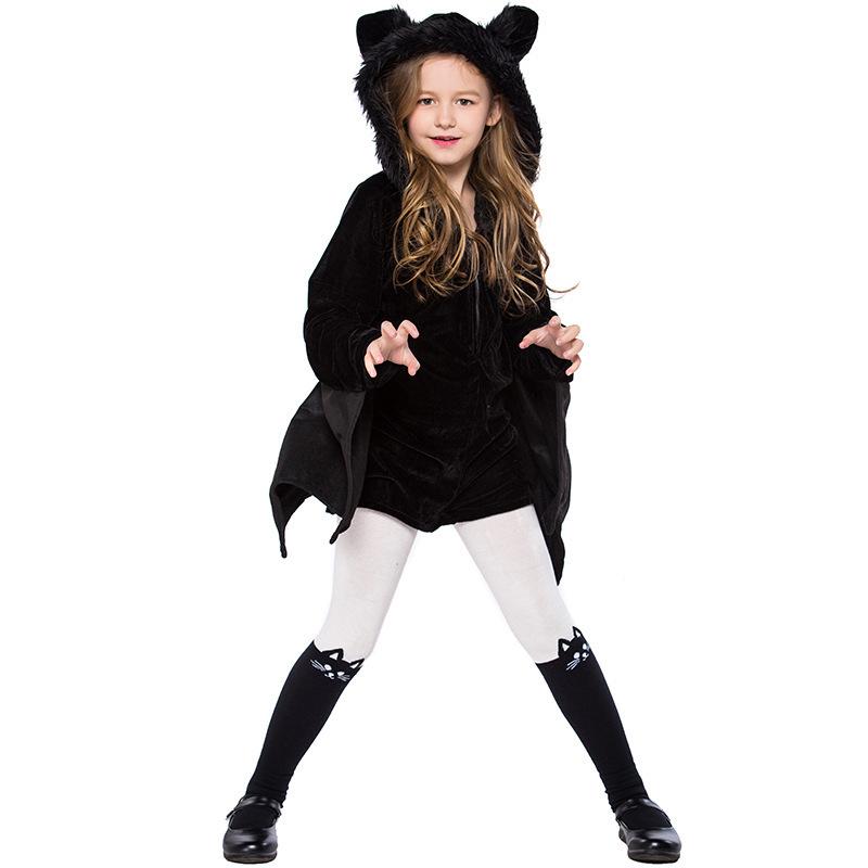 Girls' Bat Halloween Cosplay Costume for Stage Performance & Masquerade Party