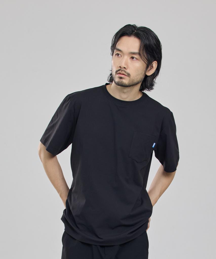 Sinjeu Engineer 180 Pocket Short Sleeve T-Shirt [Black]