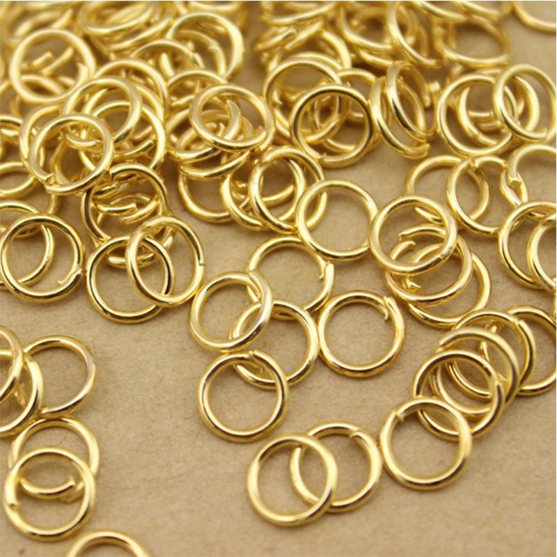 50-200pcs DIY Jewelry Findings Open Single Loops Jump Rings Split Ring for jewelry making Open Jump Rings Connectors Wholesale