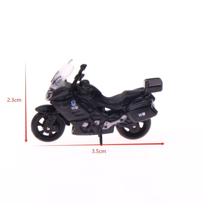 1/64 Miniaturlegierungs-Motorradmodell Öffentliche Sicherheit Spezialpolizei Möbel zur Ausstellung Kinder Geburtstagsgeschenk