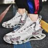 Men Sneakers Flying Woven Casual Sports All-match Men's Shoes Plus Size Shoes Shock Absorption TPU Sole Air 46