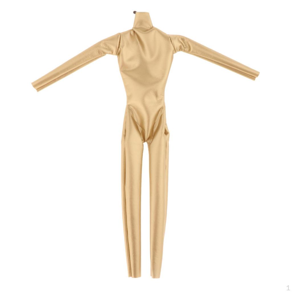 1/6 Clothes Fashion Comfortable PU DIY Project Gifts Stand Jumpsuit Coat for Figures Body Accs Dress