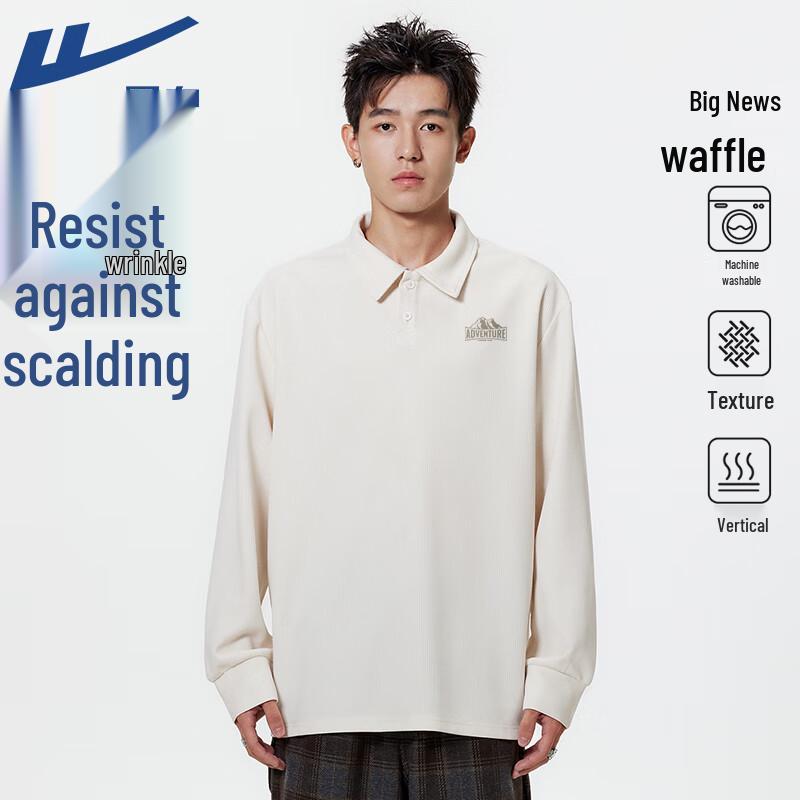 Warrior Men's Loose-Fit Long-Sleeve Polo T-Shirt