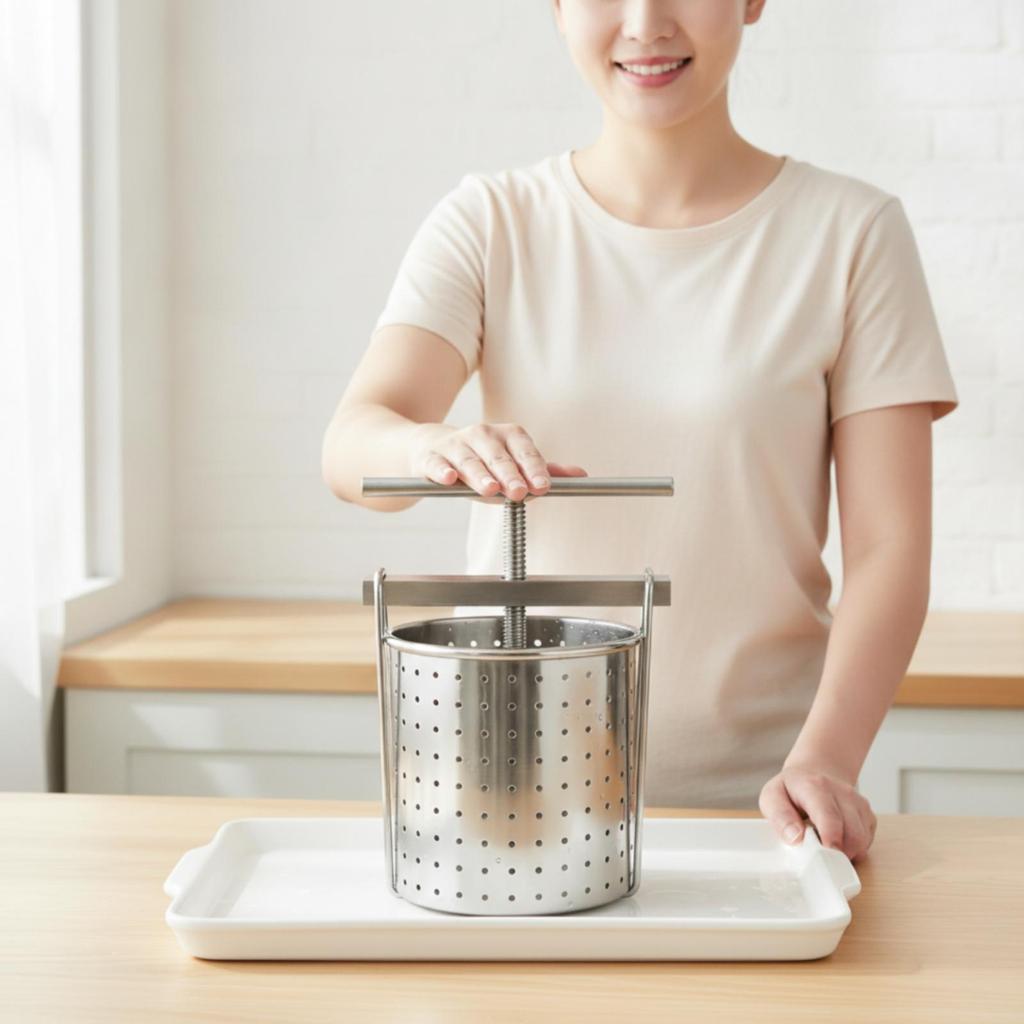 Manuelle Saftpresse Abnehmbar Edelstahl Mühelos zu Reinigen Entsafter mit Metall