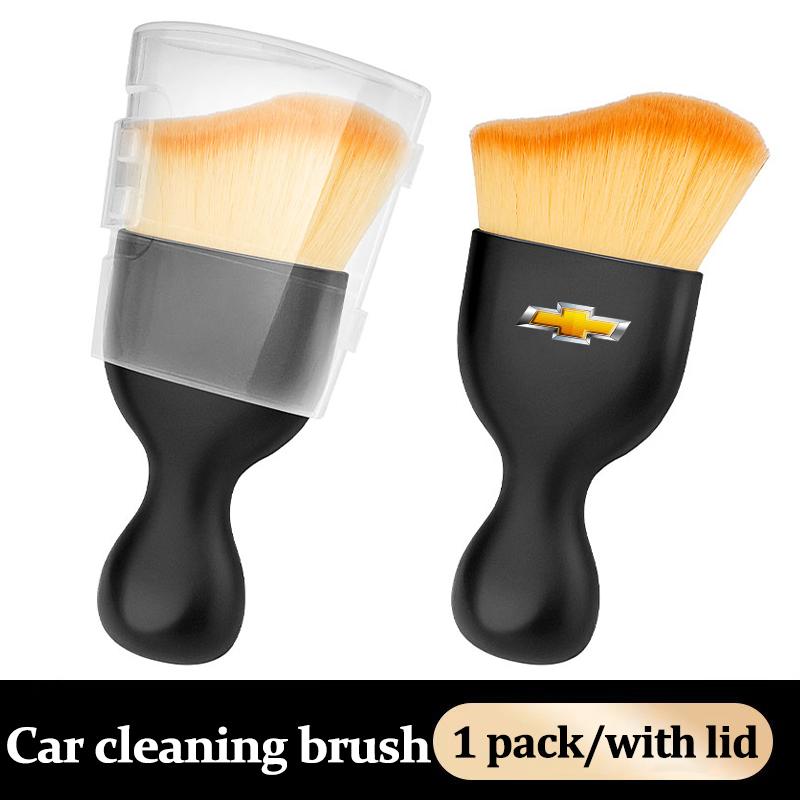 Keychain Car Air Vent Cleaning Soft Brush With Casing Clean Tool Dusting Crevice Brush Auto Interior For Chevrolet Spark Cruze