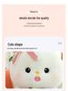 Adorable Strawberry-Holding Rabbit Plush Toy - Soothing Sleep Stuffed Animal Rag Doll for Girls' Birthdays