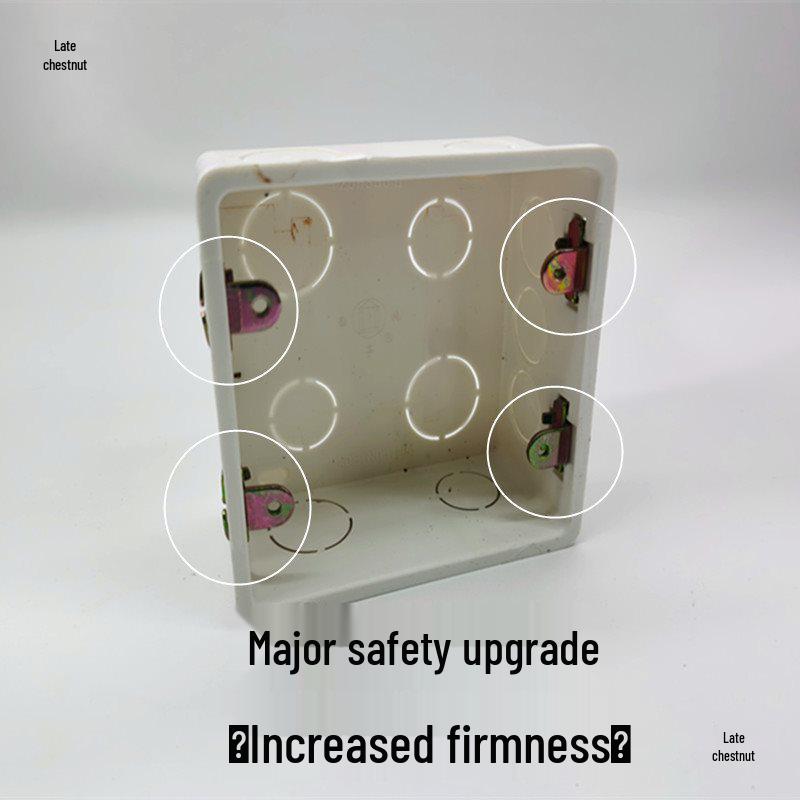 120x120 PVC Junction Box | Large Embedded Electrical Switch Box