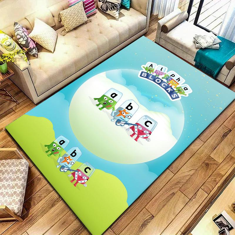 Alphablocks Carpet Rug for Living Room Bedroom Home Sofa Decoration,Kids play Nonslip Floor Mat