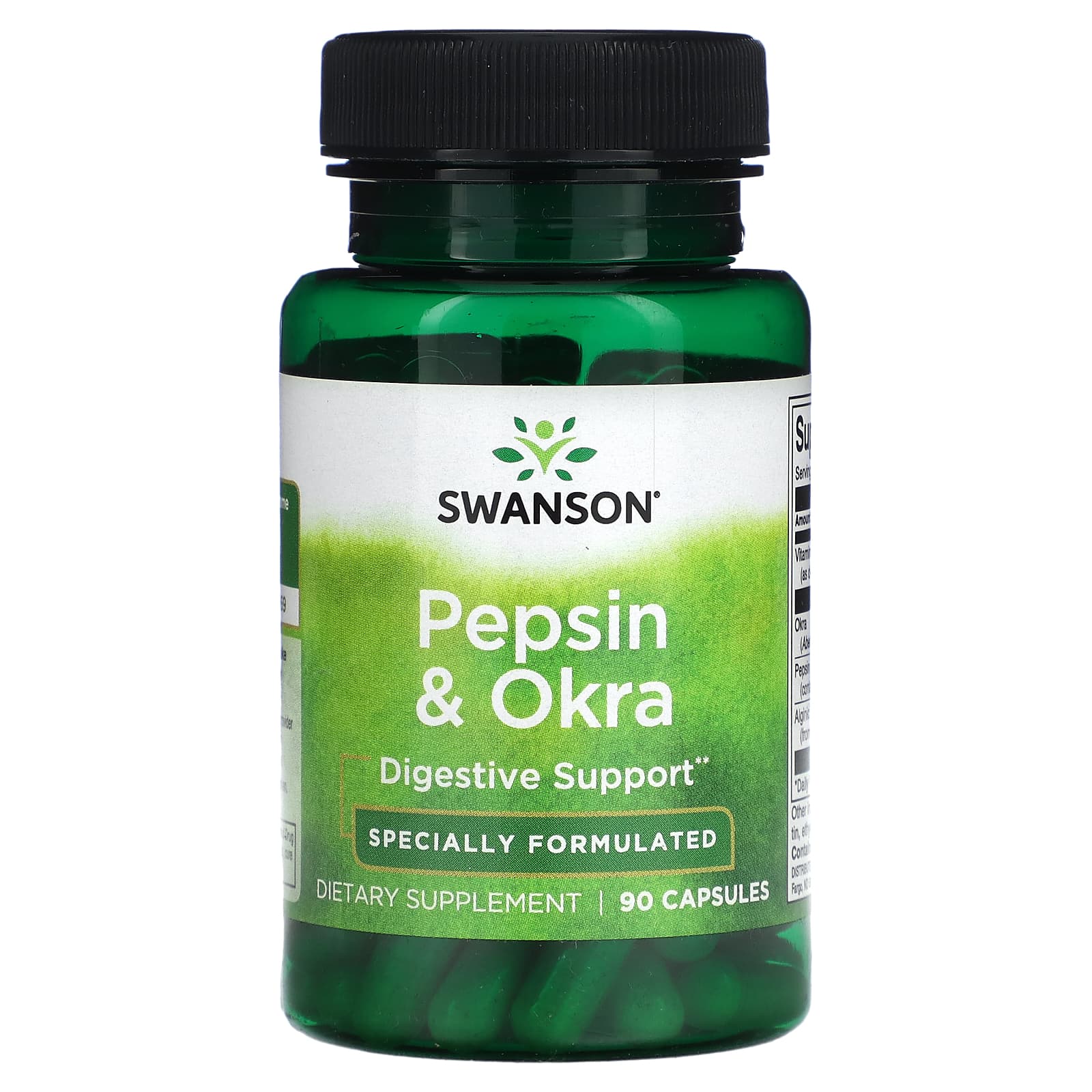 

Pepsin & Okra, 90 Capsules