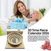 3D Calendar 2026 Colosseum Time Piece Calendar Tear Away Carving Memo Pad for Desktop Decor and Festive Gifts
