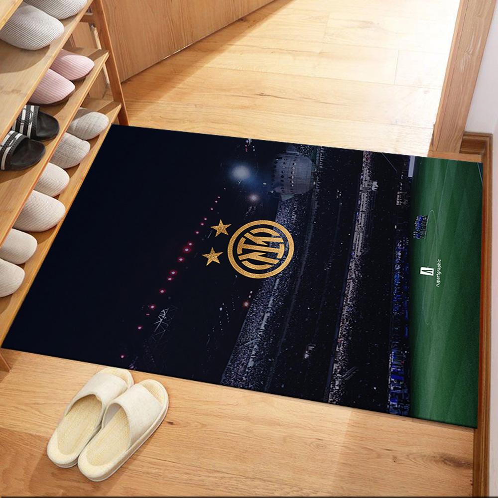 Inter Milan Floor Mat Suitable For Foyer Outdoor Decorate Room Entryway Antislip Rug Anime Office Decor Luxury Gift For Birthday Christmas Wedding