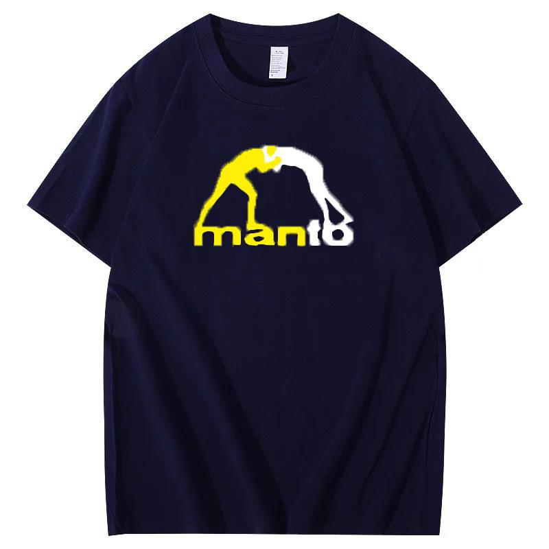 Men's T-shirt summer casual men's clothing soft polyester fabric short sleeves