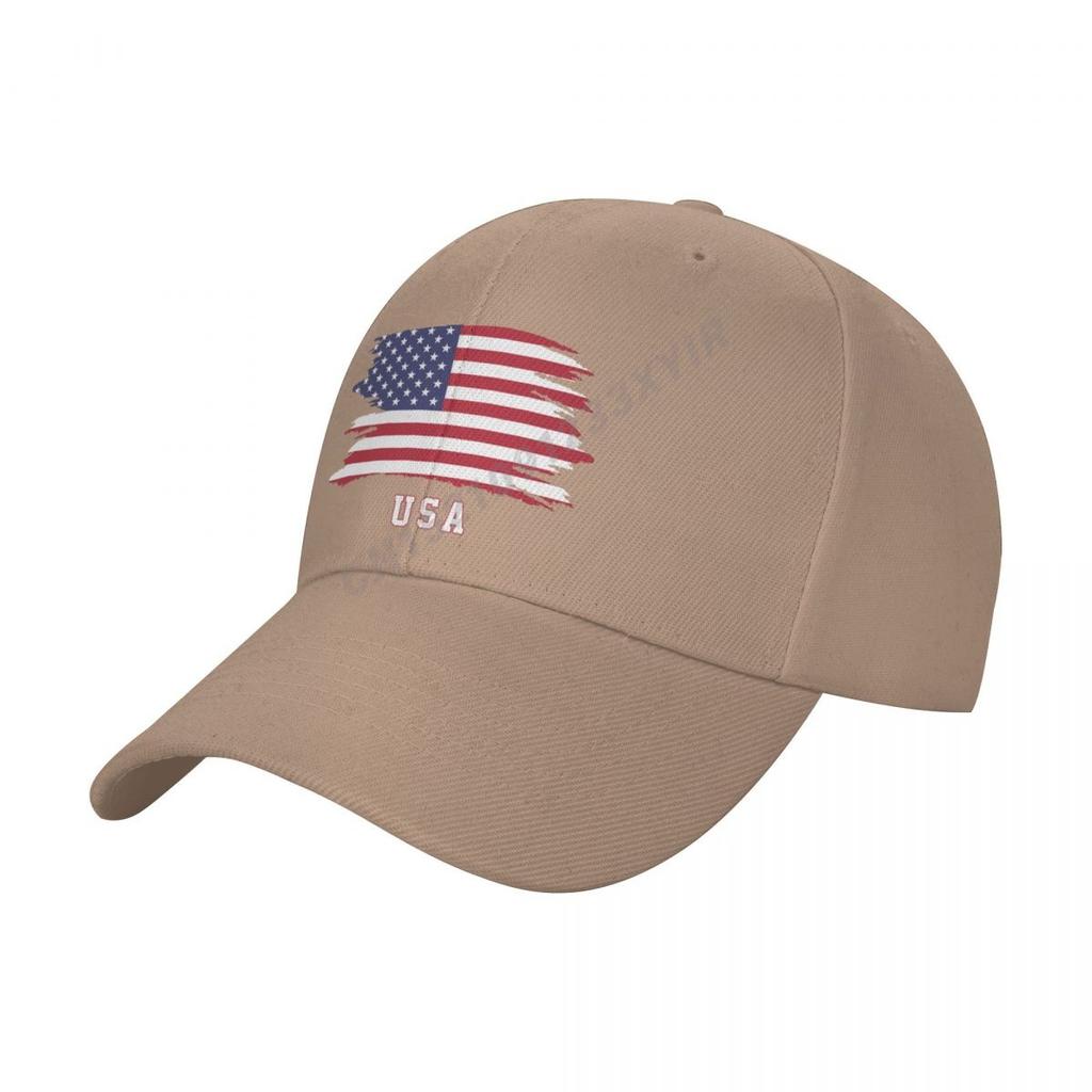 Baseball Cap USA American Flag Cool United States Fans Wild Sun Shade Peaked Adjustable Outdoor Caps for Unisex Women