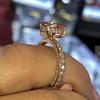 2018 Style Luxury Temperament Ring, Women'S Micro-Inlaid Aaa Zircon