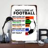 Funny Soccer Quote Soccer Poster Customized Wall Art Vintage Metal Signs Retro Tin Plaque for Man Cave Living Room Decorations