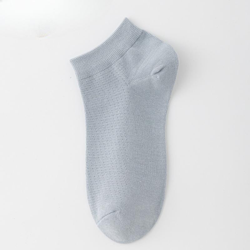 Cotton Socks - Men's Summer Lightweight Short Socks - Pure Cotton, Breathable, and Sweat-absorbent Boat-shaped Socks