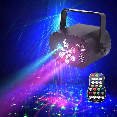 60 Patterns USB Rechargeable Mini Laser Stage Projector Lights RGB UV Party Disco  Star Light for Wedding Birthday Party DJ Home