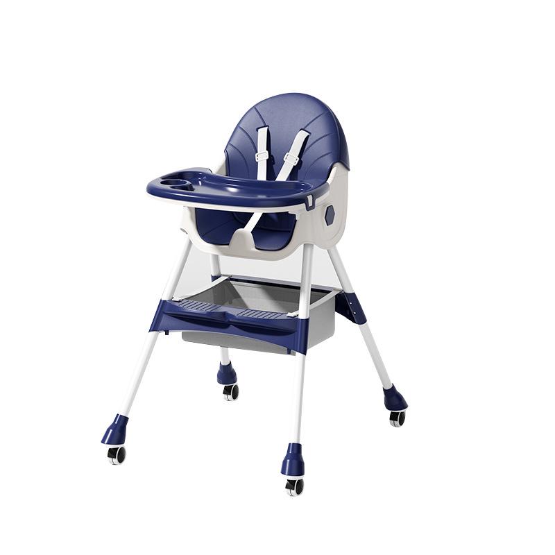 Multifunctional Foldable Baby High Chair: Portable, Rocking, and Dining Chair for Growing Children
