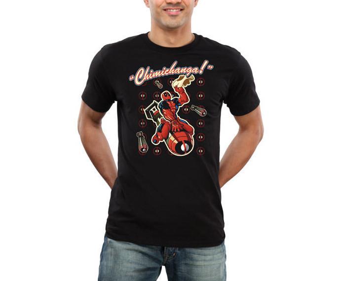 Marvel Comics CHIMICHANGA! Deadpool T-shirt XXXL